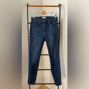 Madewell 10” High-Rise Skinny Jeans, size 28